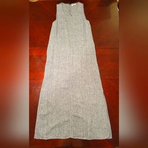 100% Linen Max Studio Maxi Dress Lagenlook, Coastal Grandmother, Boho